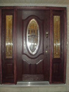 Fiberglass Door with 2 sidelights
